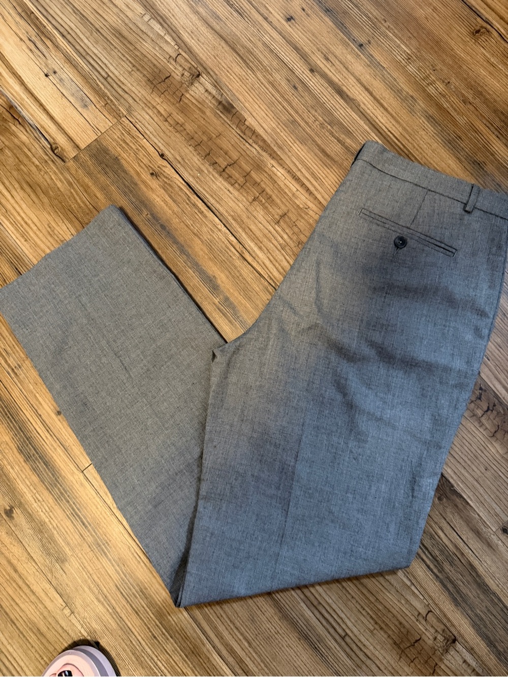 Calvin Klein Men's Light Gray Dress Pants - Modern Slim Fit